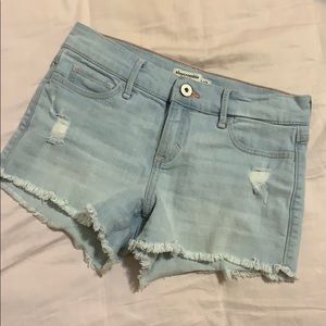 light washed abercrombie shorts